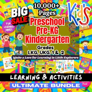 Make Learning Fun with Our Kindergarten Activities & Learning Digital Bundle!