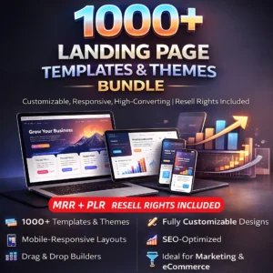 1000+ Landing Page Templates & Themes Bundle – Build, Launch & Profit Faster!