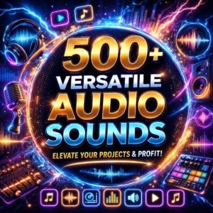 500+ Versatile Audio Sounds: Elevate Your Projects and Profit!