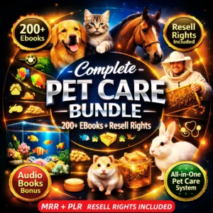 Complete Pet Care Bundle – 200+ eBooks + Resell Rights!