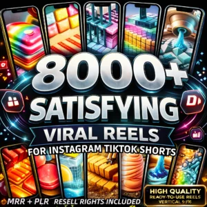 8000+ Satisfying Viral Reels Bundle – Addictive Content + Resell Rights!