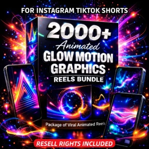2000+ Animated Glow Motion Graphics Reels Bundle