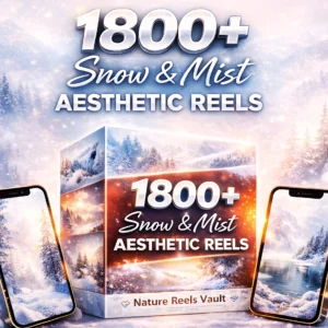 1800+ Aesthetic Snow & Mist Nature Reels Bundle